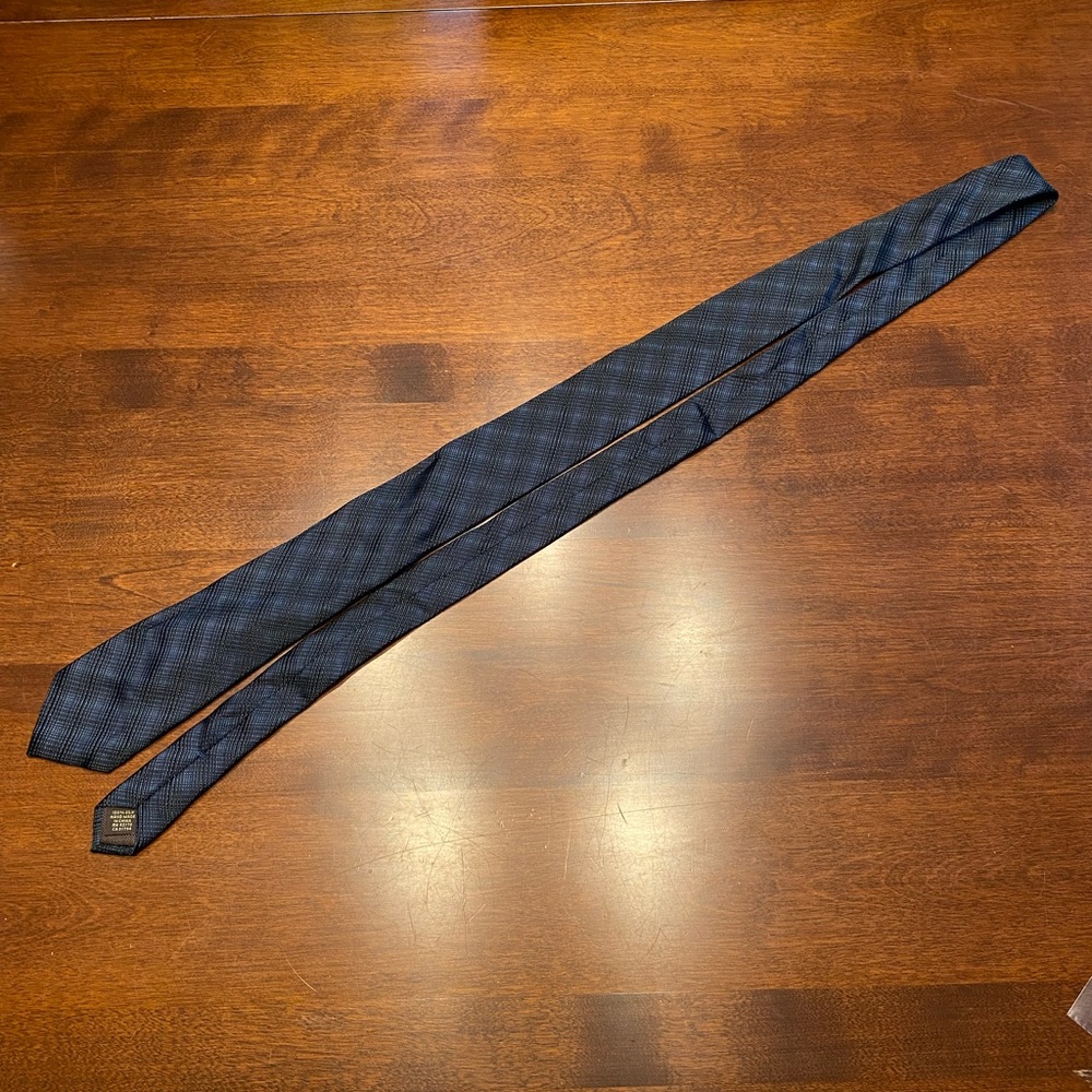 Tasso Elba Silk Tie Navy Blue